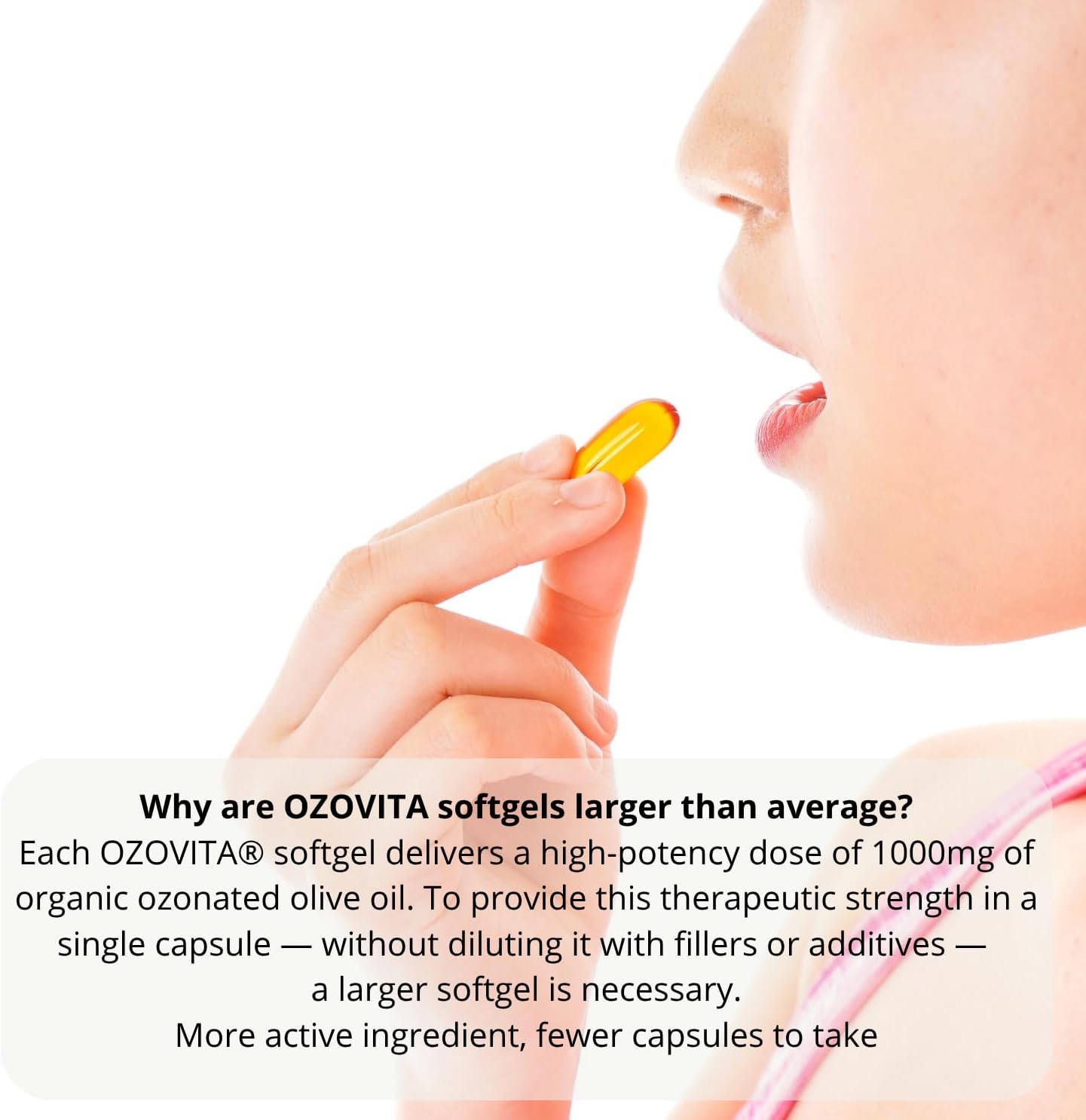 OzoVita Ozonated Organic Olive/Linseed Oil 1000mg (60sg)