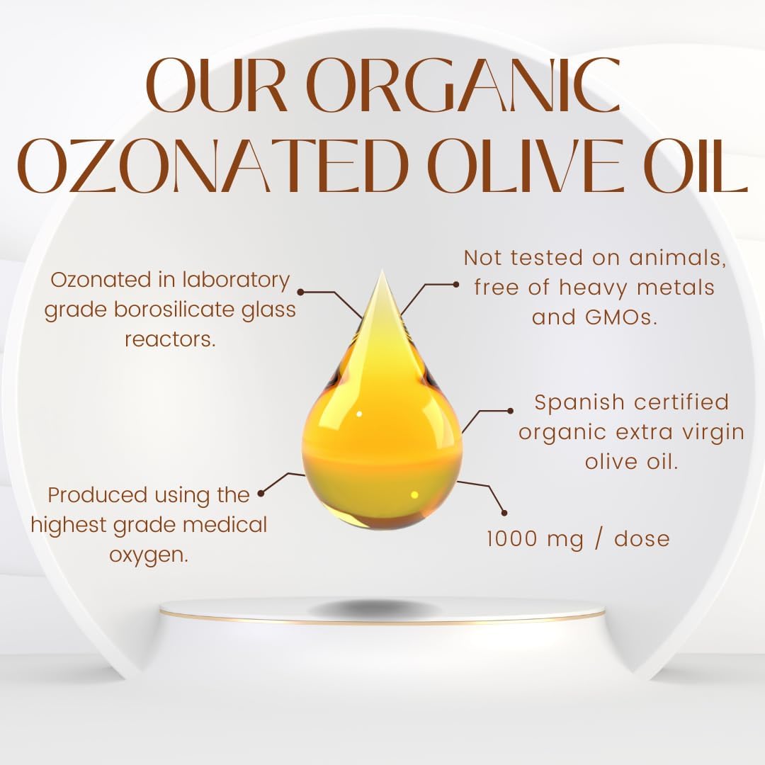 OzoVita Ozonated Organic Olive/Linseed Oil 1000mg (60sg)